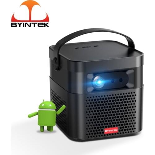 BYINTEK U70 Smart 3D 300inch Android Wifi Display Portable 1080P LED DLP Mini Projector Full HD For Smartphone with Battery