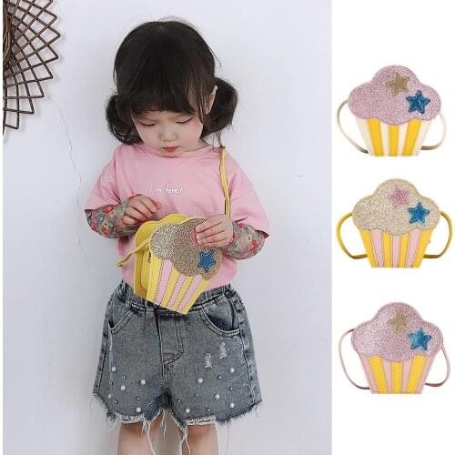 Fashion Girls Messenger Bags Small Pu Leather Baby Handbag Diagonal Bag Childrens Female Bag Coin Purse Cartoon Small Child Bag