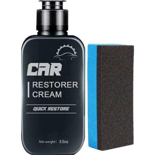 100ml Leather & Plastic Refurbishment Paste Car Interior Care Kit Quick Recovery Car Interior Repair Cream Auto Maintenance Care