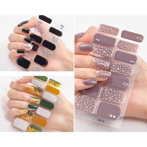 Full Cover Nail Stickers Nail Polish Nail Decoration Nails Sticker Designer Self Adhesive Nail Sticker Creative Nailart Sticker