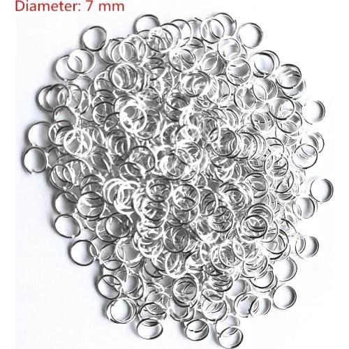 7MM 500pcs Sterling Silver Open Jump Ring Silver Components DIY Jewelry 925 silver findings opening rings