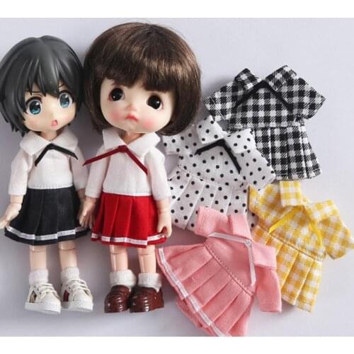 HOUZIWA OB11 Clothes 1/12 BJD Doll Accessories Doll Dress For OB11 Doll