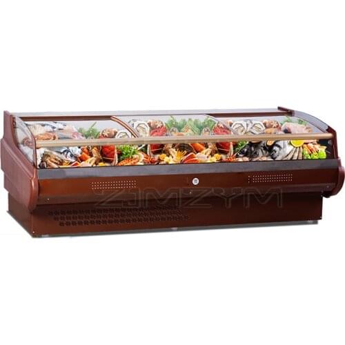 220V Direct cooling fresh meat cabinet 0~10℃ display open type cooked food refrigerated fresh-keeping cabinet 2000*1180*870MM