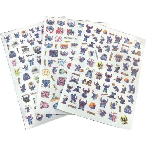 Fashion New Arrive Hot Selling Japanese Style Cartons Nail Stickers Lovely Fingernail Decals Back Adhesive Glue Manicure Art