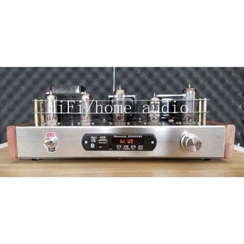 Super beautiful vocal 6p14 Bluetooth tube amplifier DIY kit, Class A single-ended fever tube amplifier DIY.power 2x4w
