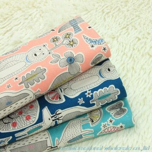 Pure cotton fabric Cartoon printing telas por metros Handmade DIY cotton fabric