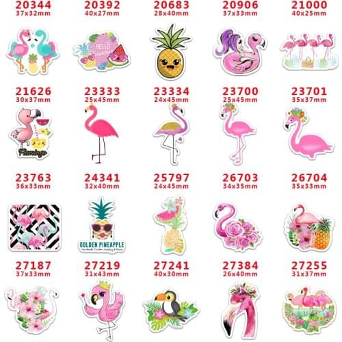 DIY Craft Supplies cartoon character flat back planar resins 30 pieces,Flamingo PR20344