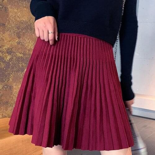 Knitted black mini skirts female korean vintage Womens Pencil skirts woman clothes lady trendy 2020 harajuku spring autum A6200
