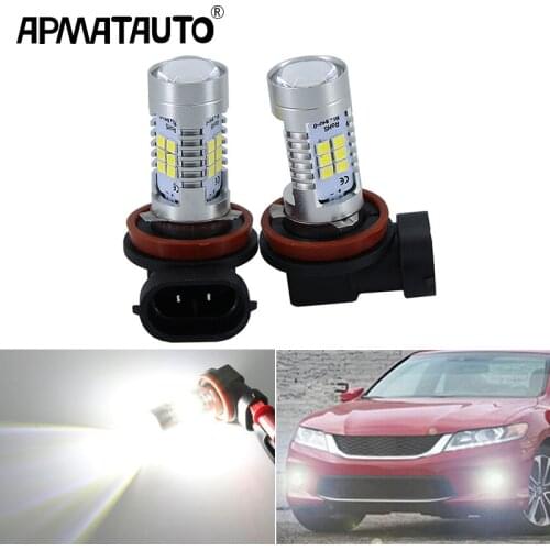 2x Super canbus White H8 H11 21smd LED Fog Light Driving Bulbs Crystal Blue For Honda civic fit accord Crider crv