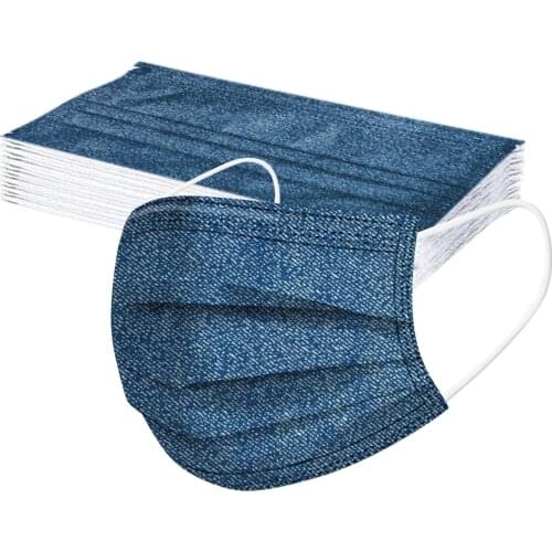 20Pcs Christmas 2021 Disposable Ski Fasemask Adult Fashion Print Breathable Mascarillas Navidad Non-Woven 3 Layer Masque Bandana