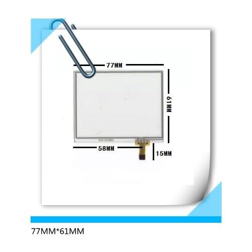 3.5 inch resistance touch screen 77*61 four wire PDA glass panel 77MM*61MM free shipping