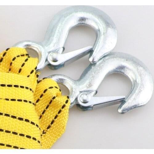 3Ton 4m Car Towing Rope Tow Cable Strap Towing Pull Rope with Hooks For Mitsubishi ASX Outlander Lancer Evolution Pajero Eclipse
