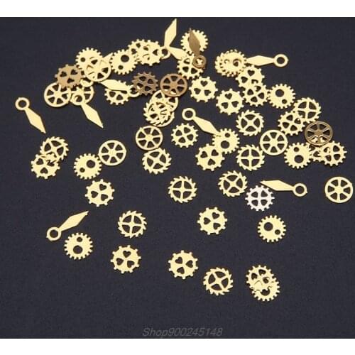 60Pcs/120Pcs/240Pcs Resin Jewelry Fillings Mixed Steampunk Cogs Gears Clock Hand Charm UV Frame Gear DIY Tools Jy15 20 Dropship