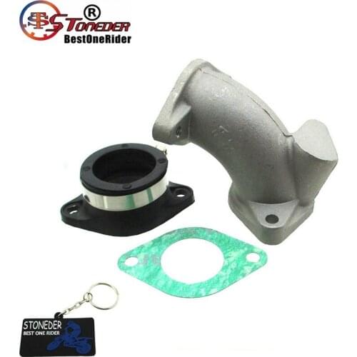 STONEDER Carb Intake Adapter Boot Rubber Pipe Flange For Zongshen 190cc Pit Dirt Bike Daytona Anima 150 190 FLX FSM FDX Engines