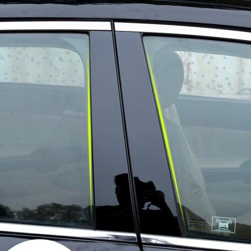 Car Styling Window Pillar Trim Sticker For Honda Accord 2003-2007 2008-2013 2014 -2018 PC Piano Black