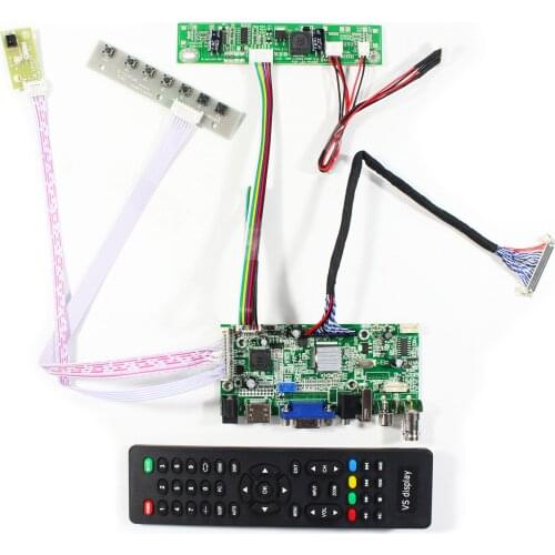 HD MI+VGA+AV+USB LCD Controller Board VS-V59AV-V1 work for 21.5inch 1920x1080 LCD Screen