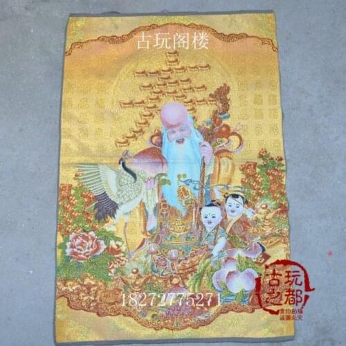Chinese Boutique collection Thangka embroidery the god of longevity diagram