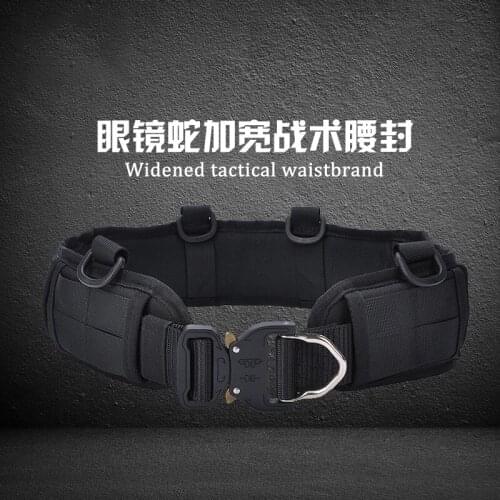 Multifunctional Tactical Belt Breathable / Non Slip / Detachable Nylon Waist Seal MOLLE Military / Police Tactical Hanging Belt