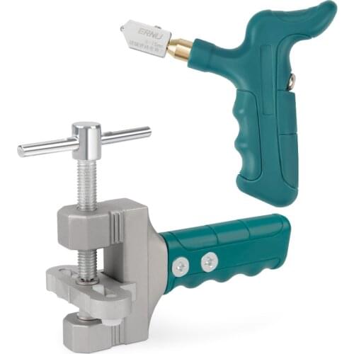 ERNIV lass Tile Cutter Tool Kit 2 In1 Portable Hand Tool Hard Alloy 6mm Knife Wheel For DIY Home Glass & Tile Cutter