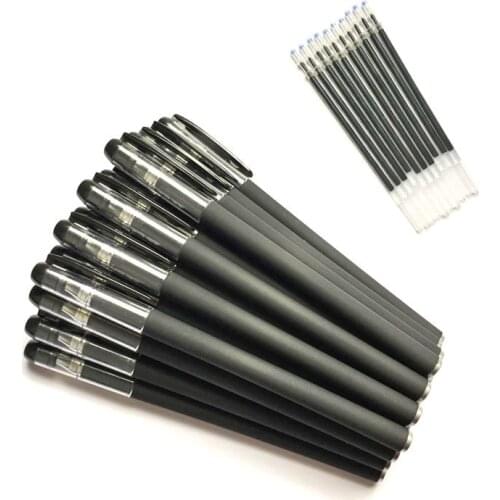 24 Pcs Office Supplies Stationery Wholesale Grinding Sand Rod Neutral Pen Signature Test Pen School Supplies Cute Stationary