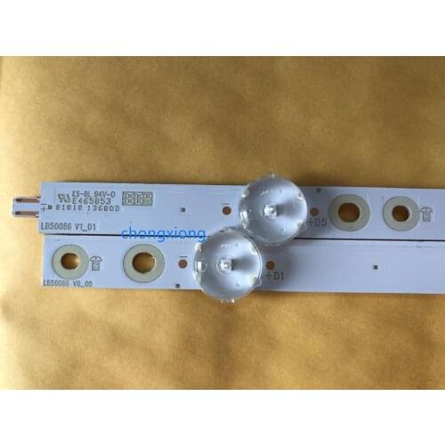 New 5set=50pcs LED backlight strip for 50PUS6162 50PUS6703 50PUS6753 LB50082 V0 V1 LB50089 LB50086 15626A 15627B 14247A 14246A
