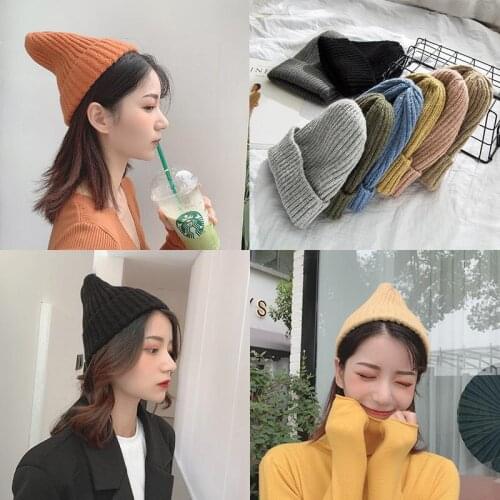 19 Colors Beanies Unisex Beanie Autumn Winter Knitting Blends Soft Warm Knitted Cap Men Women SkullCap Hats Gorro Ski Caps