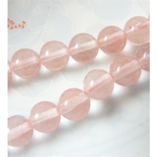 Charming new women Exquisite Beautiful 6mm Pink Watermelon Tourmaline Round loose Bead 15" Wholesale and retail