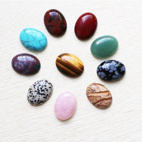 Wholesale 10pcs/lot high quality natural stone Oval shape Quartz beads DIY Jewelry accessories making 22mmx30mm Free shipping