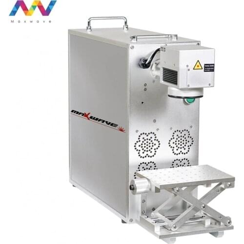 Raycus Laser Source Portable Fiber Laser Marking Machine For Metals/ Plastic/Jewelry/Name Plate/LED Lamp Engraving
