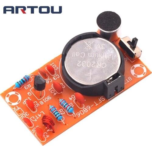 Simple FM Wireless Microphone Parts FM Transmitter Electronic Training DIY Kit Production Kit (no battery)