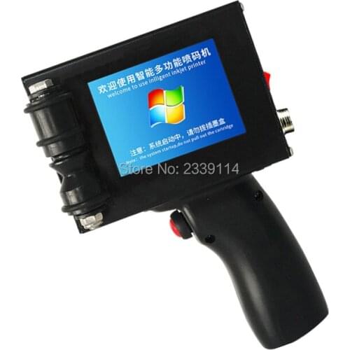 Touch Screen Handheld Intelligent QR Inkjet Printer USB Ink Date Coder Coding machine + ink cartridge