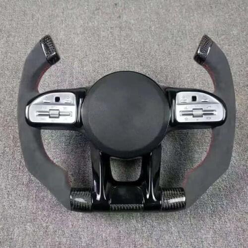 Carbon Fiber F1 Racing Steering Wheel for Mercedes-Benz G-Class/C-Class/E-Class CLA GLB GLA GLC G63 C63 AMG 2014-2020