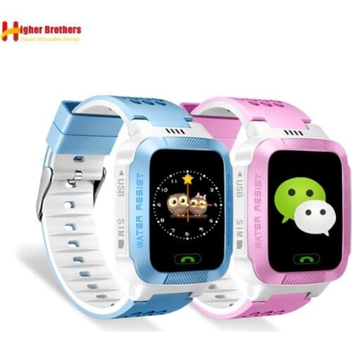 Smart Real-time Tracker Locator Kids Baby Student SOS Call Remote Monitor Camera Alarm Clock Phone Smartwatch Watch Wristwatch