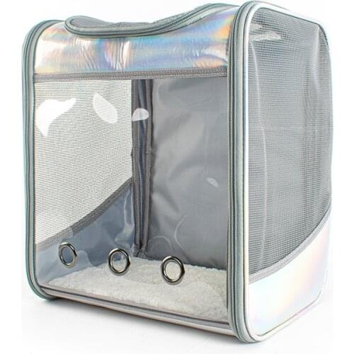 Portable Pet Carrier Bag Cat Bag Outdoor Breathable Travel Backpack for Cat and Dog Transparent Space Pet Backpack Bag for Cat