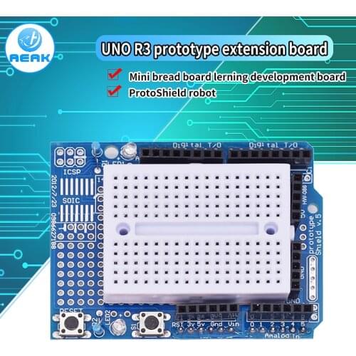 UNO Proto Shield prototype expansion board with SYB-170 mini bread board based For ARDUINO UNO ProtoShield