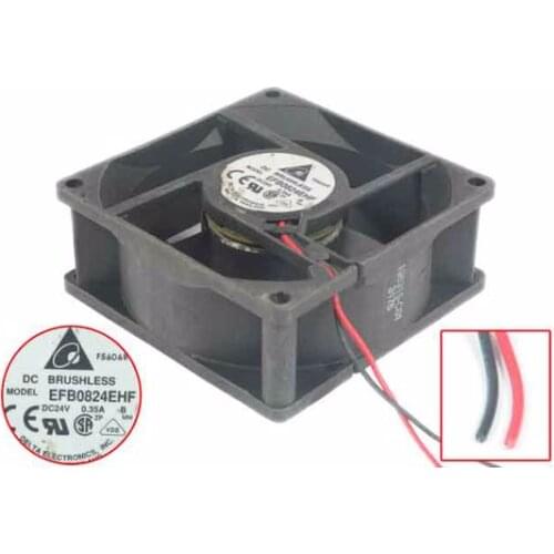 Detla Electronics EFB0824EHF B DC 24V 0.35A 80x80x32mm Server Cooling Fan