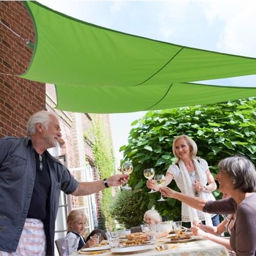 Waterproof sunshade polyester shade sail garden terrace canopy swimming camping shade sail 3x4x5m