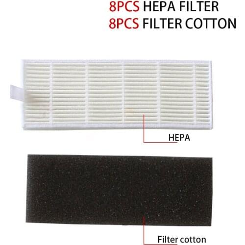 24pcs/set High quality Brush & Filters for ILIFE A4 Cleaning Robot Replacement chuwi ilife A4 Robot Vacuum Cleaner hepa filter