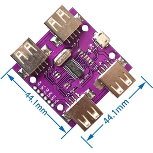 204 USB 2.0 HUB 4-Port Controller Module High Speed DC 5V 500mA