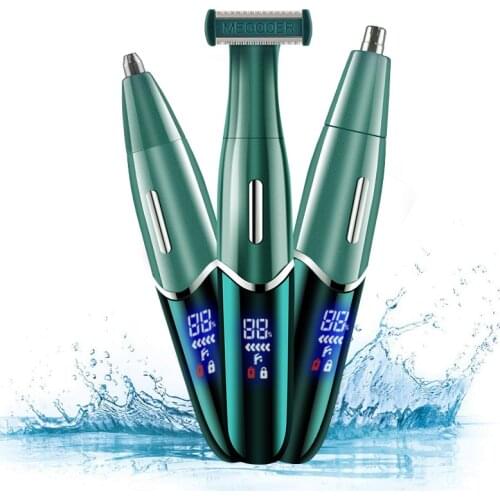 New Design 3 in 1 USB Rechargeable Electric Lady And Man Shaver Nose Nair trimmer Eyebrow Trimmer Grooming Kit Hair Removal