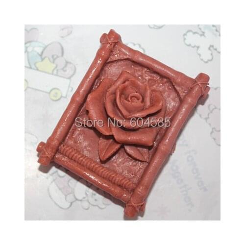 C271 Flowers Art Silicone Soap mold Craft Molds DIY Handmade soap molds
