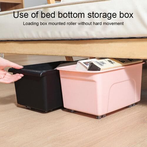 Home Storage Box Pulley Accessories Paste Is The Bottom Pulley Of The Box To Facilitate The Movement Of Storage Box Accessories