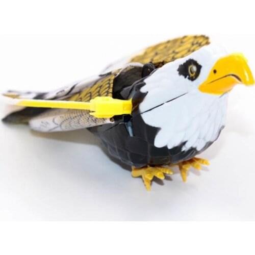 Bird With Music Repellent Electric Hanging Eagle Flying Bird Scarer Portable Flying Bird Garden Decor Product Garden Decoration