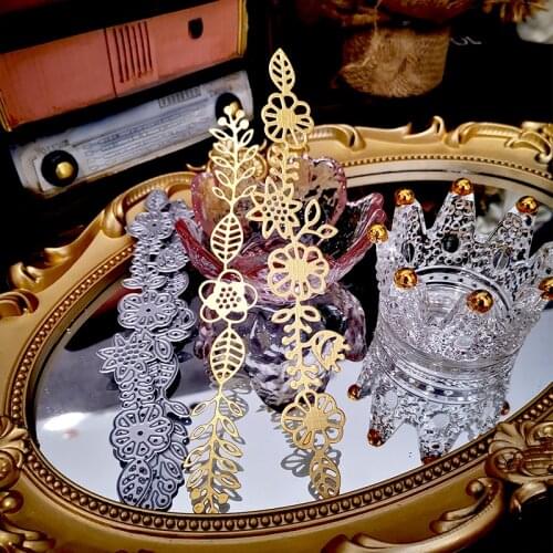 Panalisacraft Flower Border Metal Cutting Dies Craft Dies Scrapbooking Card Making Album Embossing Stencil Die Cut Decoration