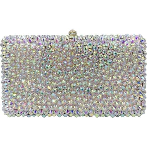 Bee In Fly Fashion Luxury New Ab Diamond Party Evening Bag Bridal Dress Bag Crystal Bag Womens Bag
