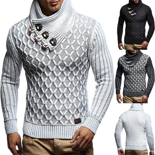 Man Sweaters Streetwear Clothes Turtleneck Sweater Men Plus Size Long Sleeve Knitted Pullovers Autumn Winter Soft Warm Basic