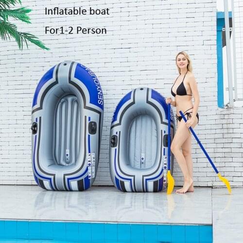 Outdoor 150/188cm0 Inflatable Boat Raft River Thicken PVC 100kg/150kg Rowing Air Boats Kayak Canoe Drifting Diving Fishing Boat