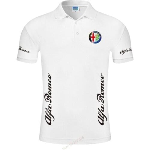 2021 New arrival solid colour Alfa Romeo Polo shirt fashion men polo shirt brand polo Top Quality men cotton clothes