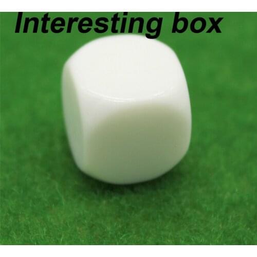 Plastic block, white fillet, cube, plastic block, solid DIY, hand-made pendant Decoration Accessories