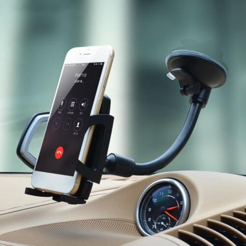 Hot Universal Car phone holder Car Phone Stand Windshield Phone Holder Long Arm Stand Bracket with Suction Cup phone car holder